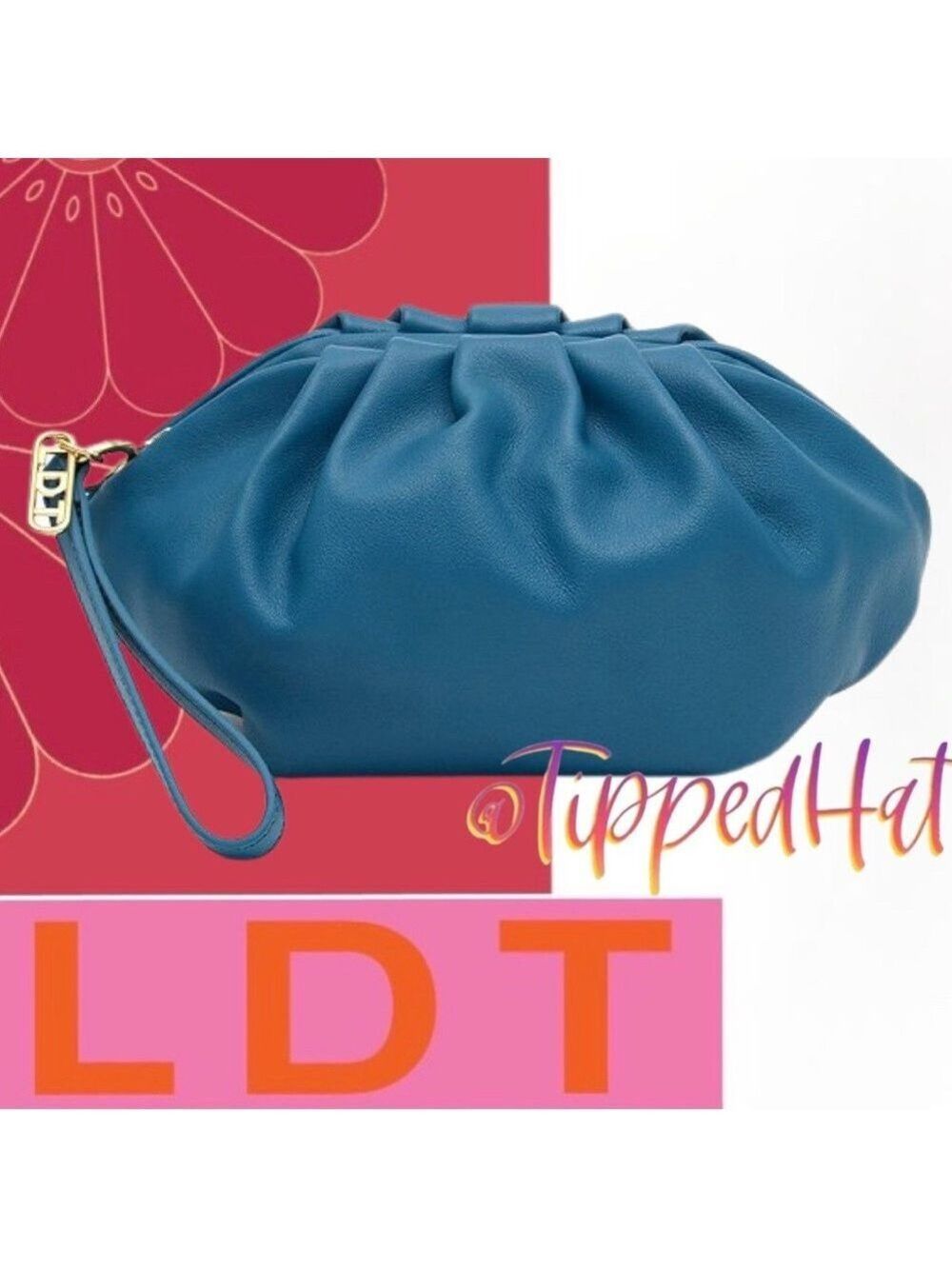 NWT $128 LDT Bailey Leather Wristlet